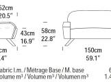 Sofa 2 seater CLAIR FELIS