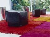 Square leather pouf ISTANBUL BAXTER