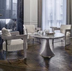 Round dining table DAVID LONGHI T 170