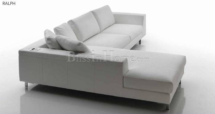 Sofa corner RALPH leather grey 2