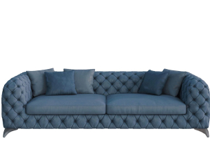 Sofa 3-seater Isidoro leather MANTELLASSI 1926