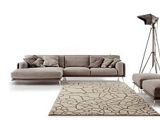 Sectional fabric and sofa leather KRIS MIX DITRE