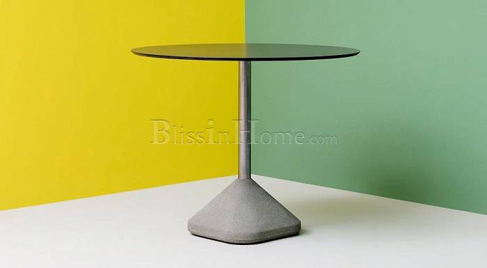 Round dining table CONCRETE PEDRALI 855 + BA4512/20