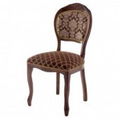 Wooden chairs with upholstered seat