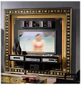 TV frame VISMARA The Frame Home Cinema-Gold Eyes
