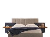 Double bed Elba blue and gray with Nightstands CASA COVRE