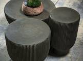 Coffee table round cement JUNO BAXTER
