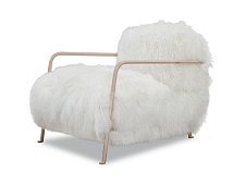 Armchair fur with armrests BRUXELLES BAXTER