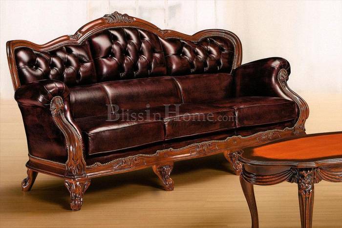 Sofa 3-seat leather Tripoli MORELLO GIANPAOLO 932/N