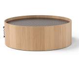 Round wooden coffee table SETACCI AMURA