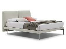 Double bed with upholstered headboard FEEL BOLZAN LETTI