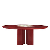 Dining Table round Tecla red ARCAHORN