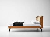 Double bed tanned leather GABRI BOLZAN LETTI