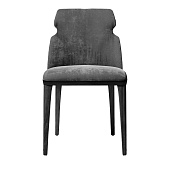 Chair Shape gray Velvet CARPANELLI