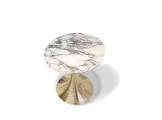 Low coffee table metal with marble top DONALD CORNELIO CAPPELLINI